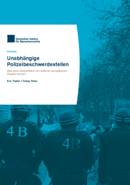 Unabhängige Polizeibeschwerdestellen | Institut Für Menschenrechte