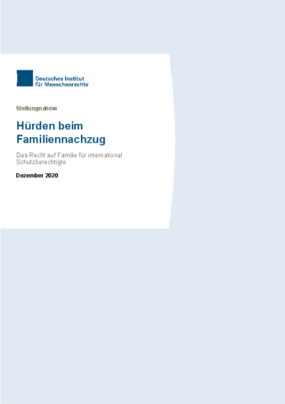 Familiennachzug | Institut Für Menschenrechte